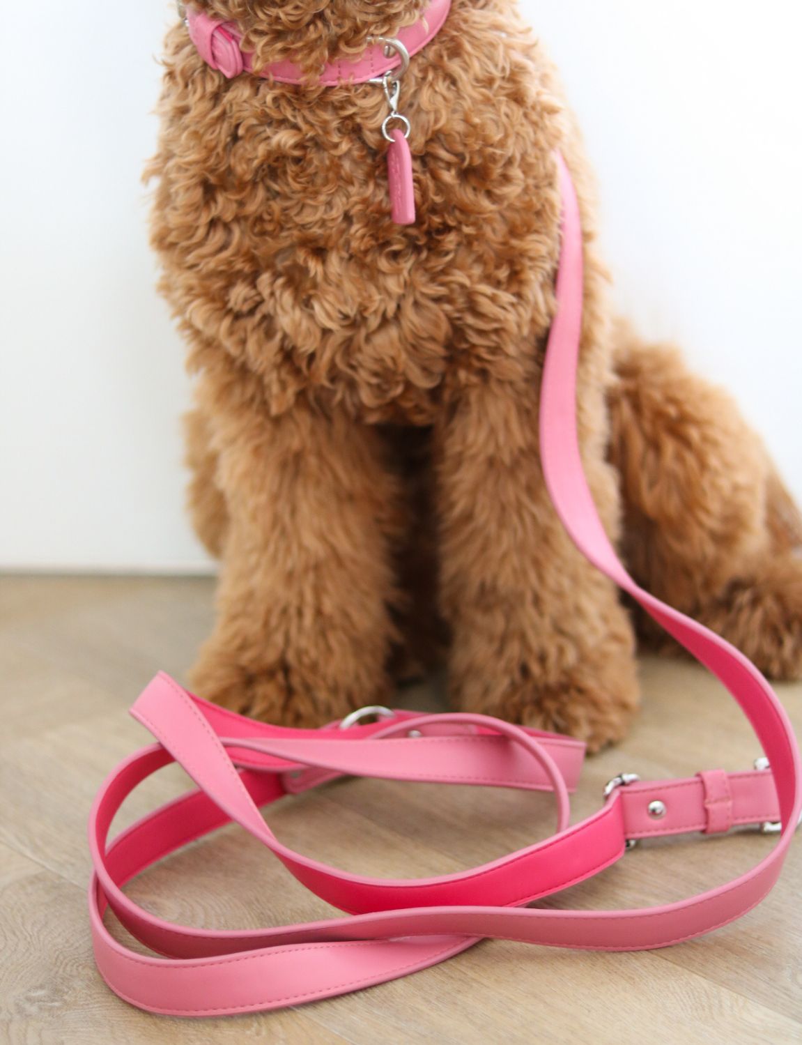 Hot pink riem | Handsfree hondenriem