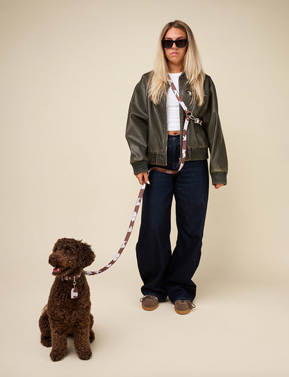 COW PRINT HANDSFREE LEASH
