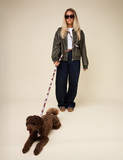 COW PRINT HANDSFREE LEASH