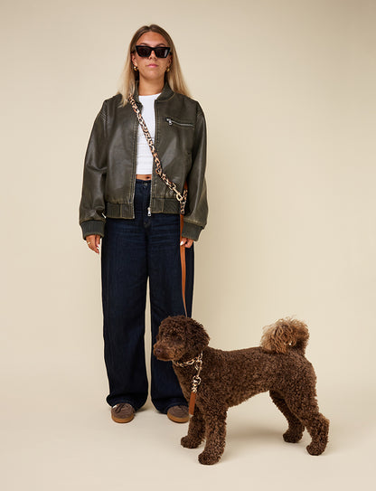 Leopard Handsfree Leash